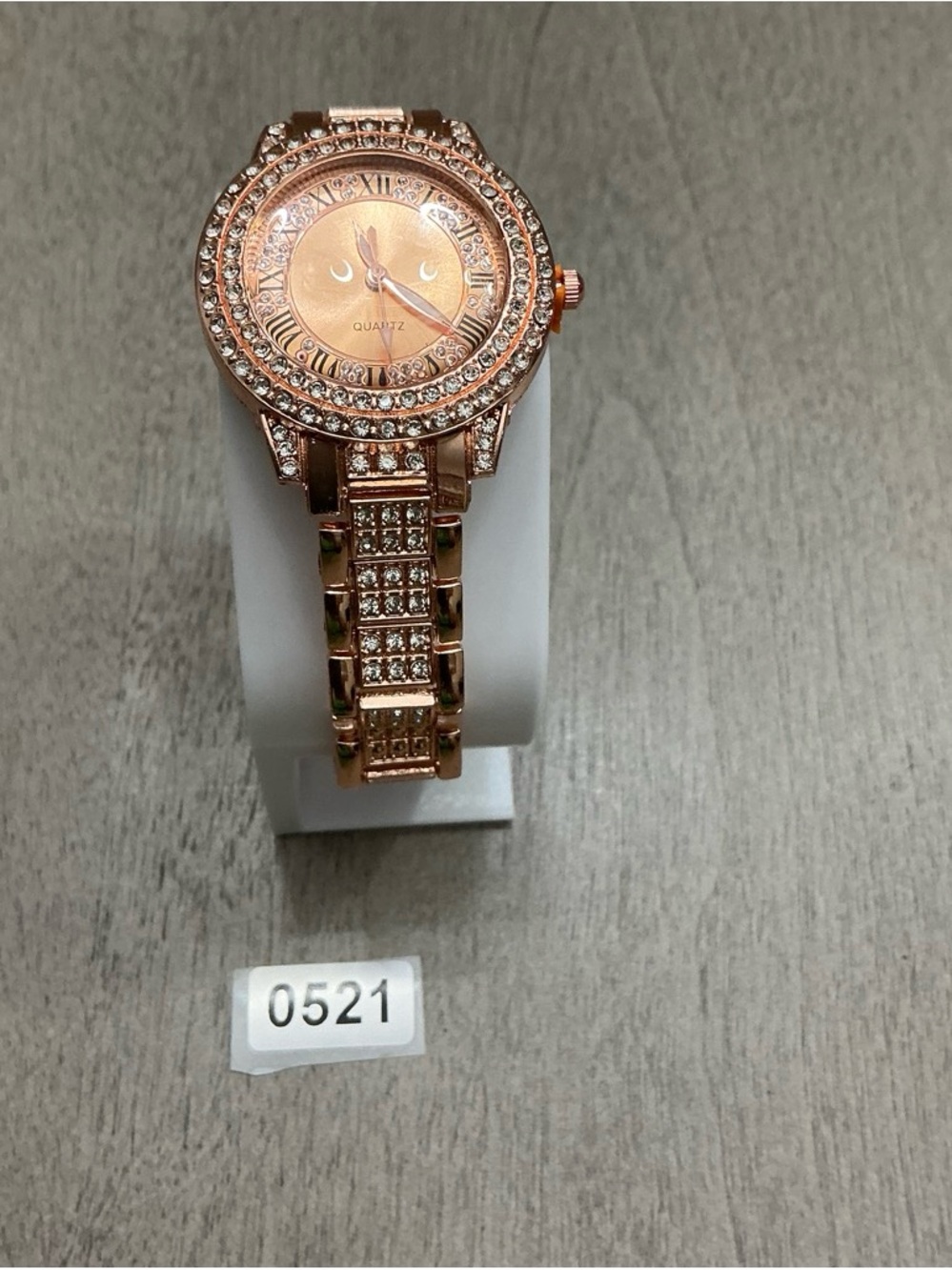 Rose Gold Crystal Accent Women's Watch